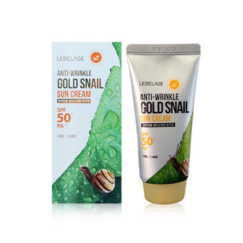 Lebelage Anti Wrinkle Gold Snail Sun Cream Spf Pa Ml Uab