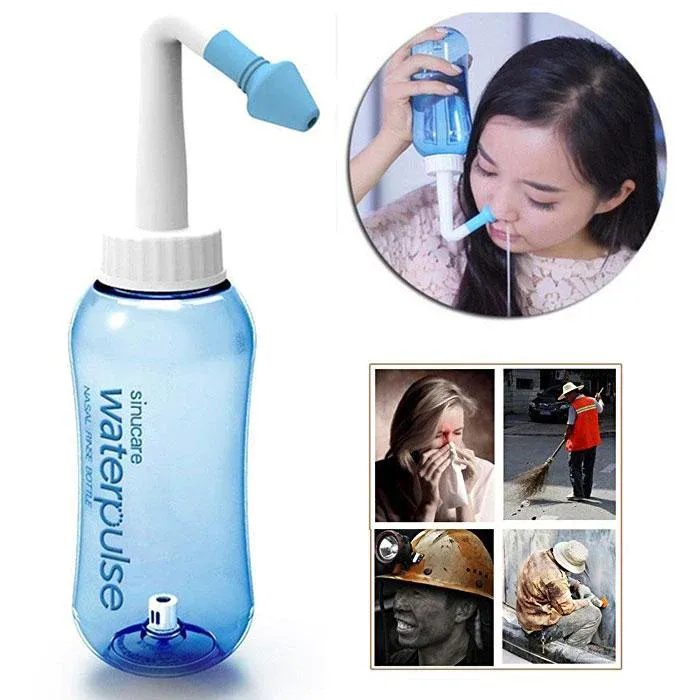 Kit De Limpeza Nasal Neti Pot: Irrigador Nasal De 300 ML Para Adultos E