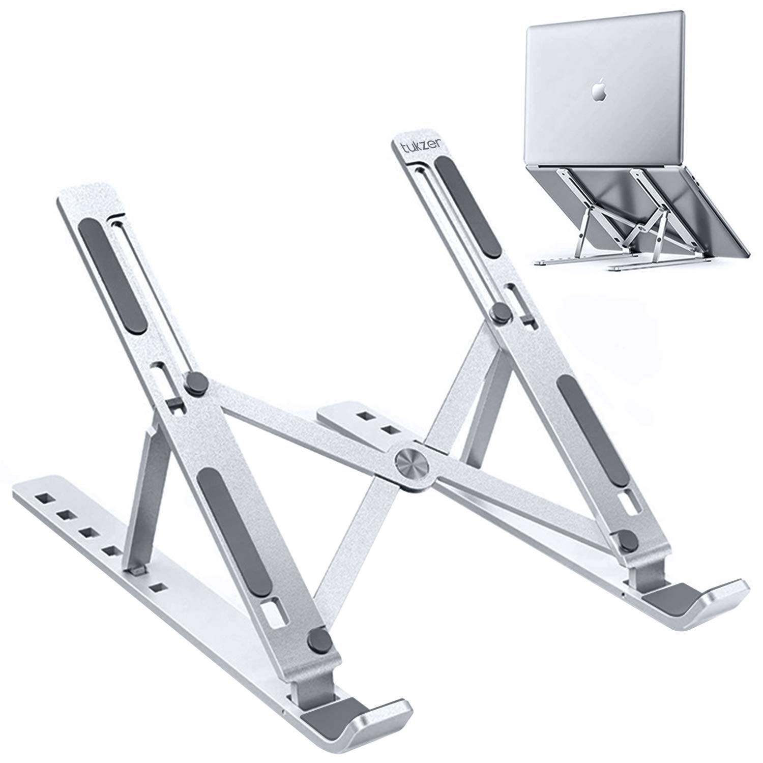 Adjustable laptop and iPad stand Aluminum and plastic for iPad, iPad