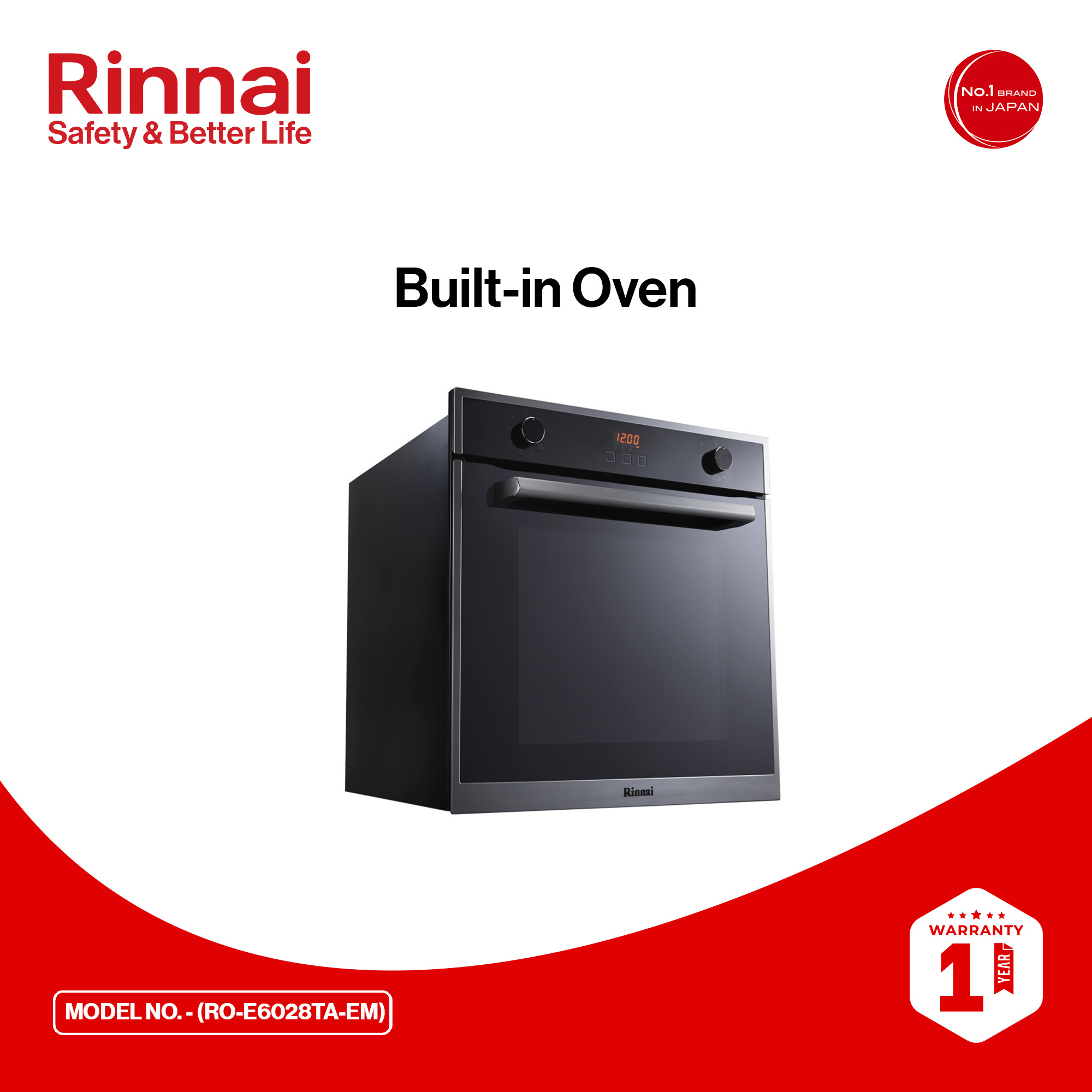 Rinnai built in deals oven